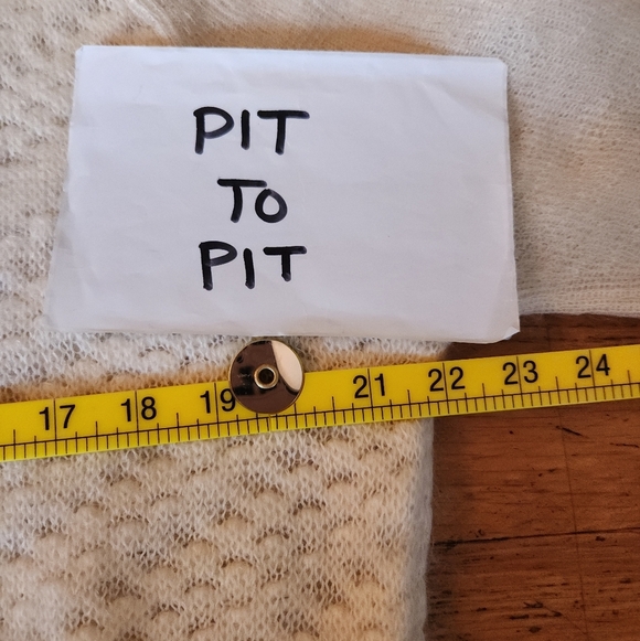 Helmut Lang Mixed Knit Fuzzy Pullover White Mohair Crew-neck Sweater - Picture 4 of 8